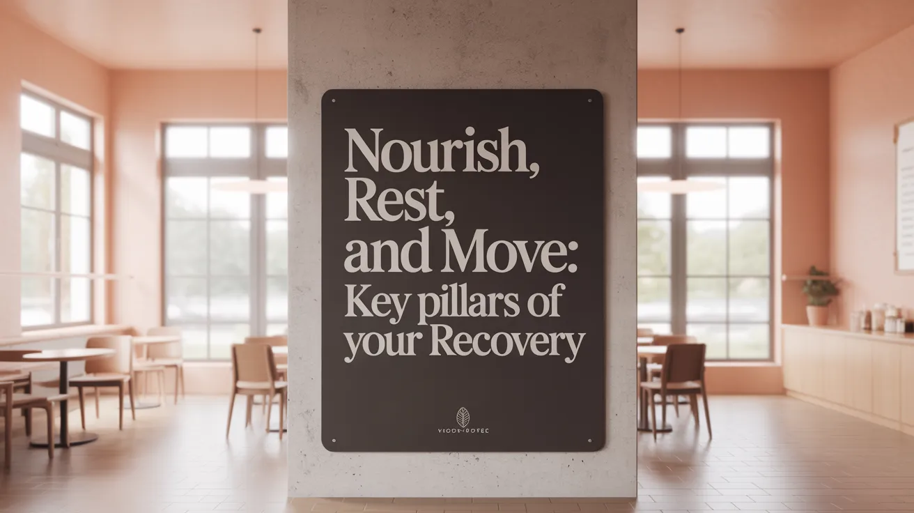 Nourish, Rest, and Move: Key Pillars of Your Recovery