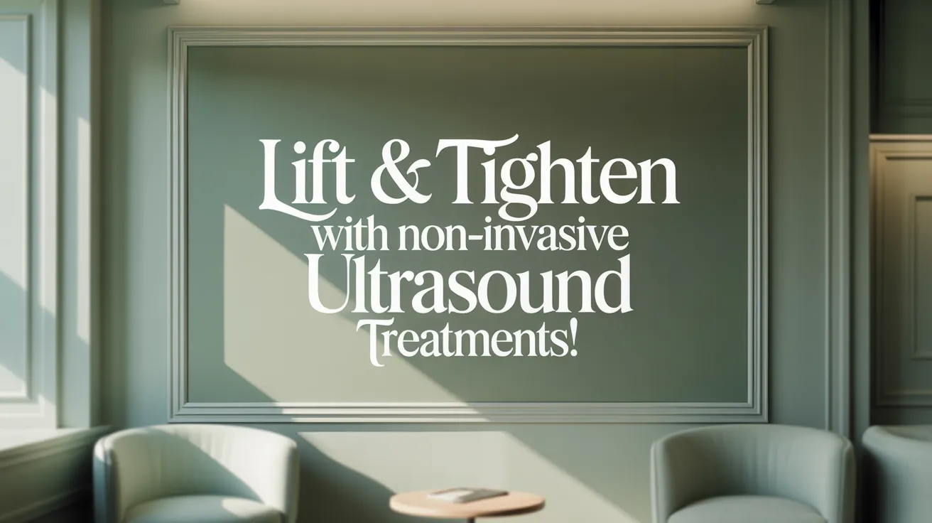 Lift &amp; Tighten with Non-Invasive Ultrasound Treatments!