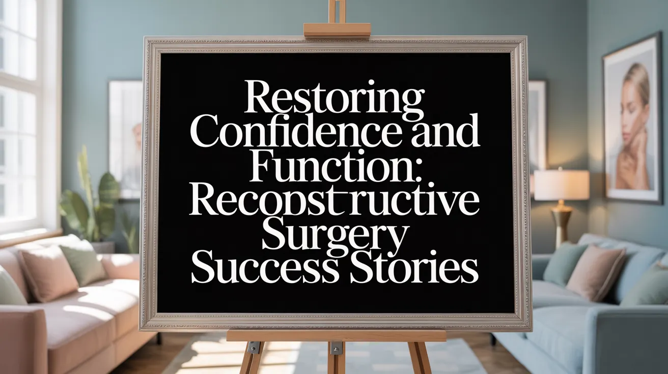 Restoring Confidence and Function: Reconstructive Surgery Success Stories