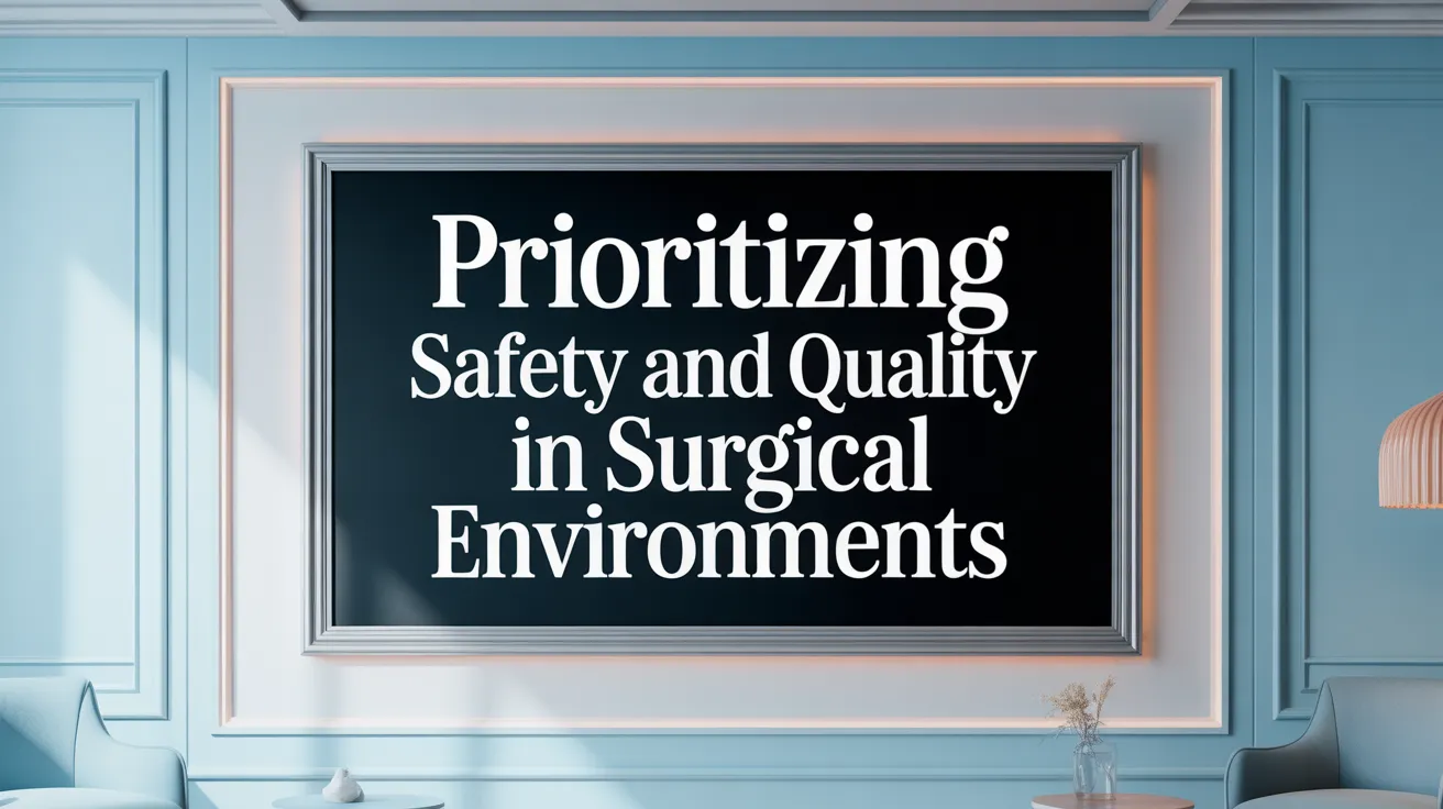 Prioritizing Safety and Quality in Surgical Environments