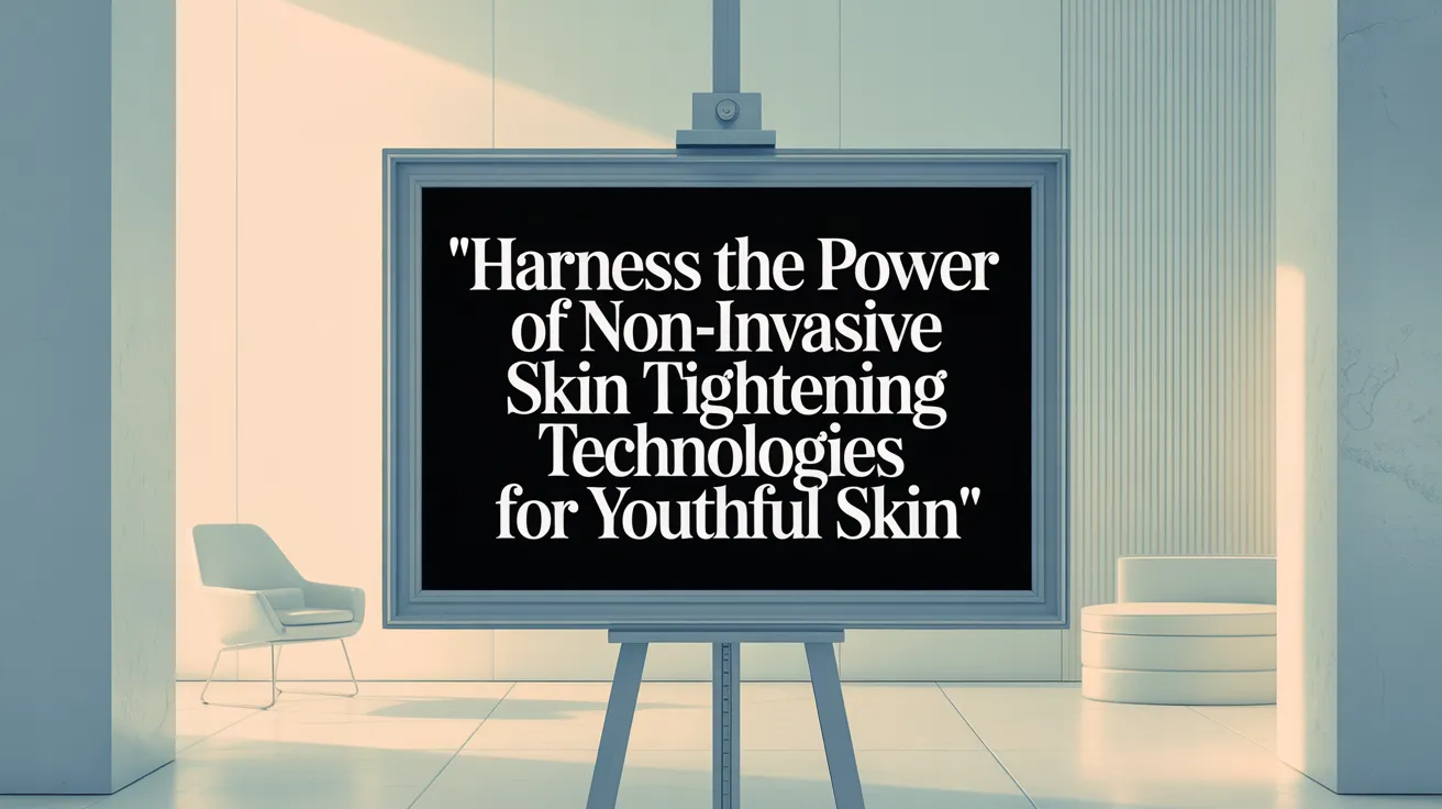 Harness the Power of Non-Invasive Skin Tightening Technologies for Youthful Skin