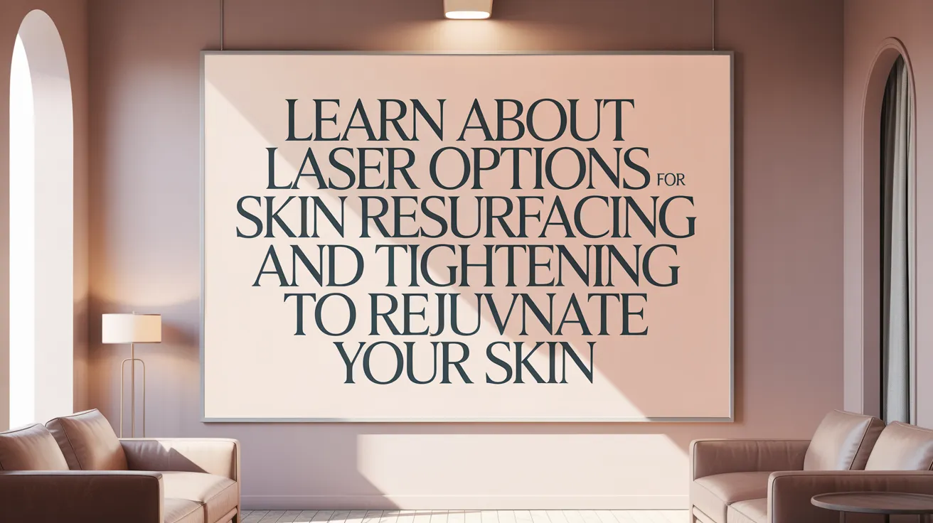 Learn About Laser Options for Skin Resurfacing and Tightening to Rejuvenate Your Skin