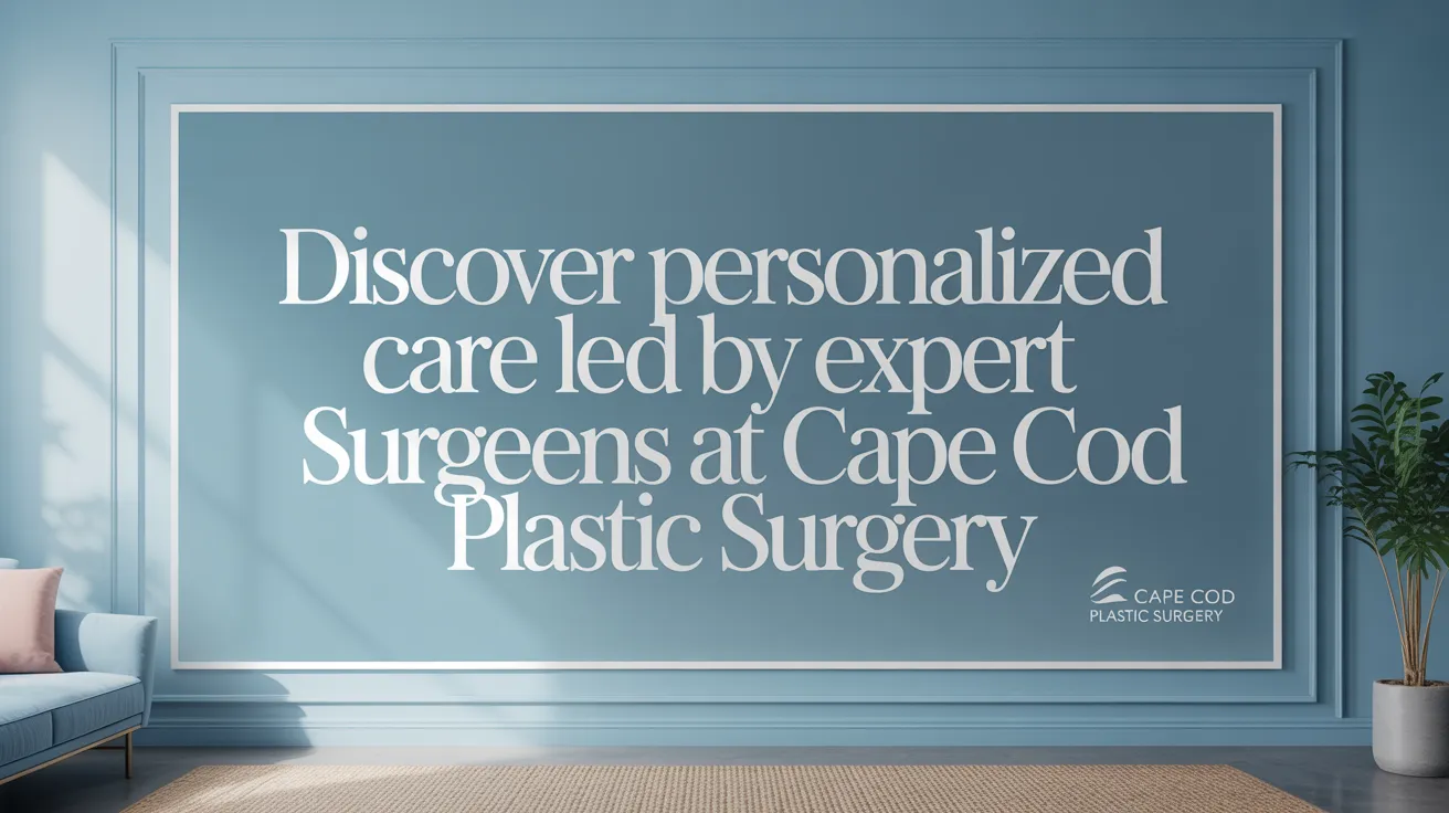 Discover Personalized Care Led by Expert Surgeons at Cape Cod Plastic Surgery