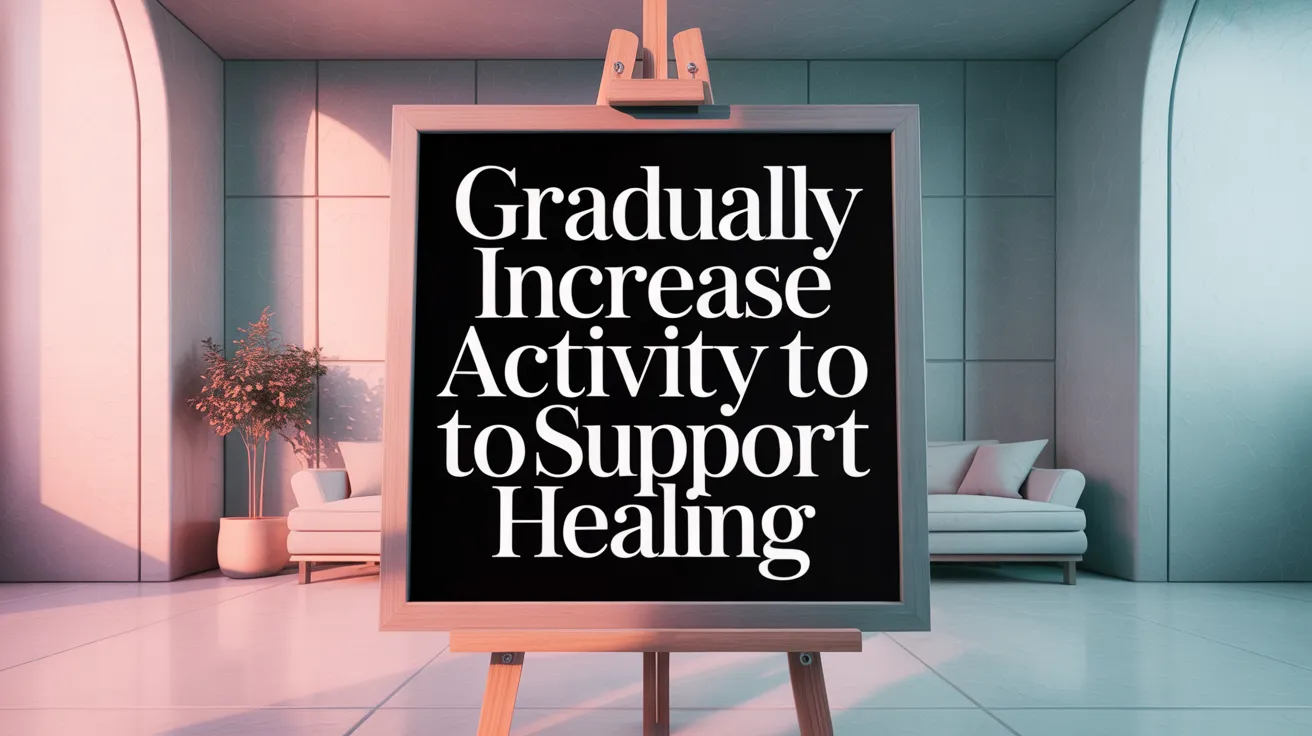 Gradually Increase Activity to Support Healing