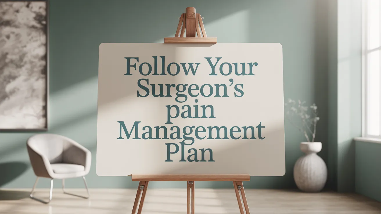 Follow Your Surgeon’s Pain Management Plan