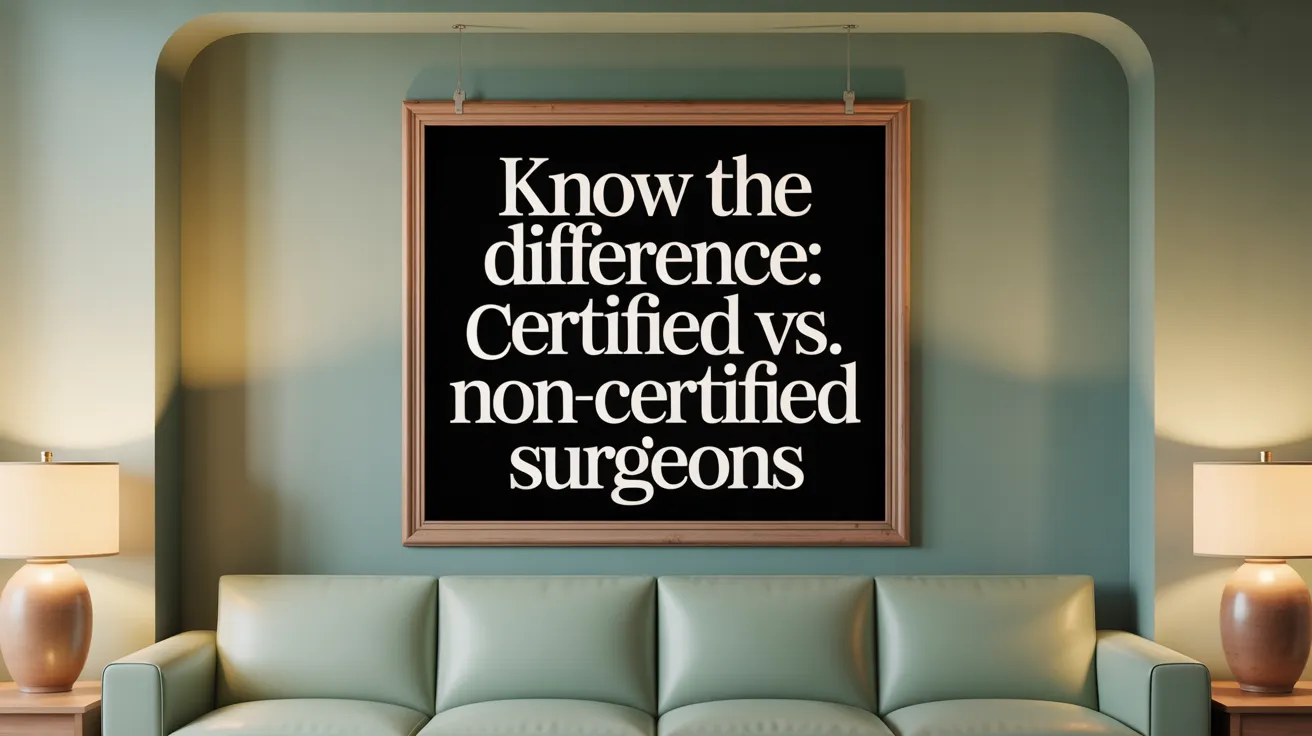 Know the Difference: Certified vs. Non-Certified Surgeons