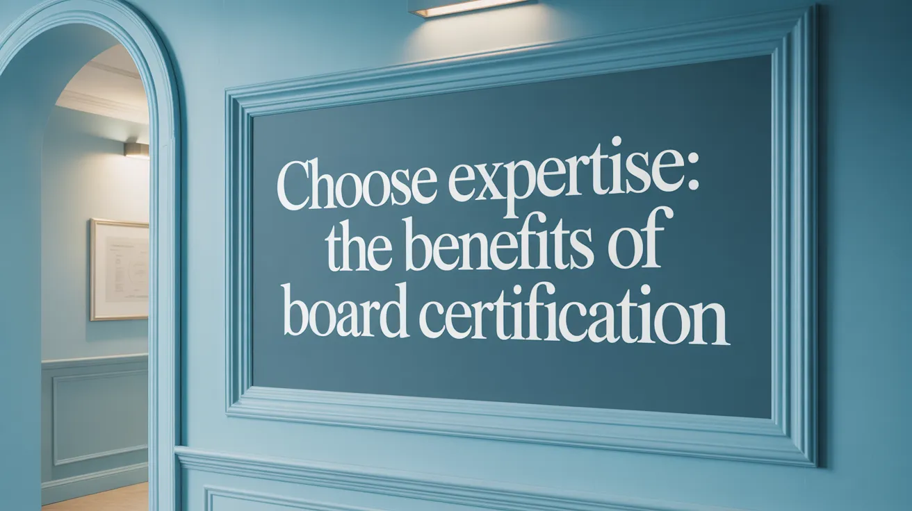 Choose Expertise: The Benefits of Board Certification
