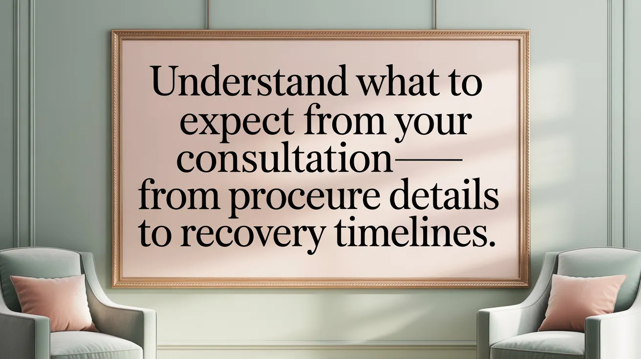 Understand what to expect from your consultation—from procedure details to recovery timelines.