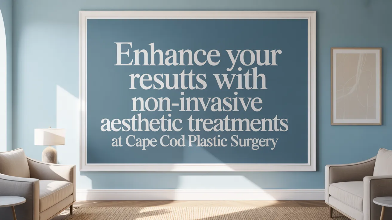 Enhance Your Results with Non-Invasive Aesthetic Treatments at Cape Cod Plastic Surgery