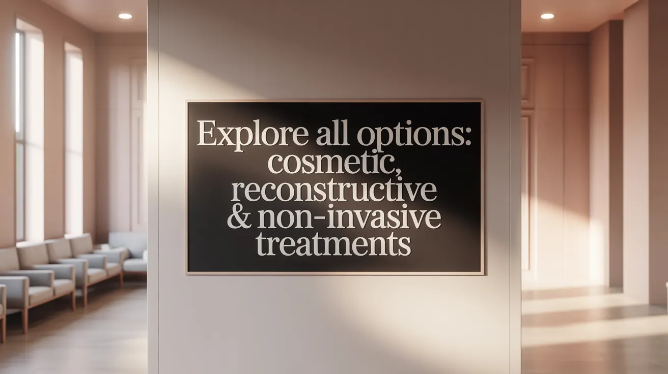 Explore All Options: Cosmetic, Reconstructive &amp; Non-Invasive Treatments