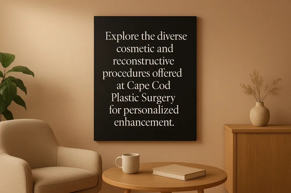Explore the diverse cosmetic and reconstructive procedures offered at Cape Cod Plastic Surgery for personalized enhancement.