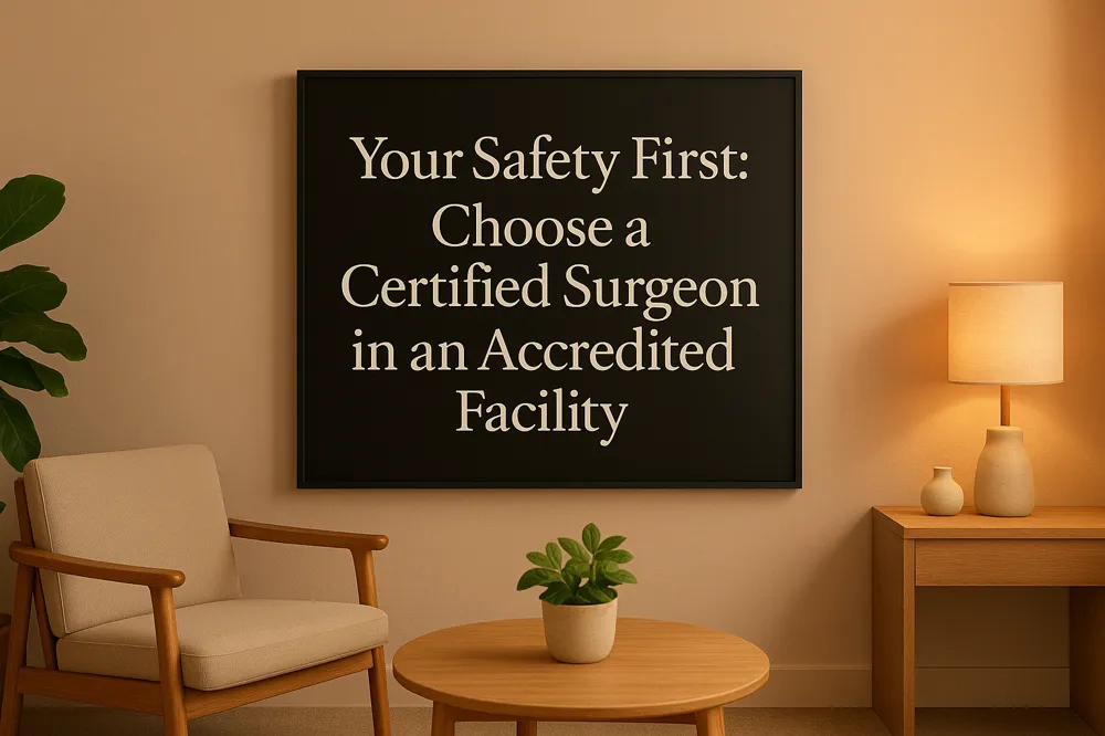 Your Safety First: Choose a Certified Surgeon in an Accredited Facility