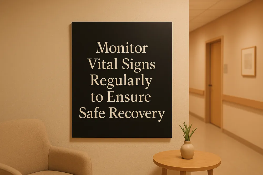 Monitor Vital Signs Regularly to Ensure Safe Recovery