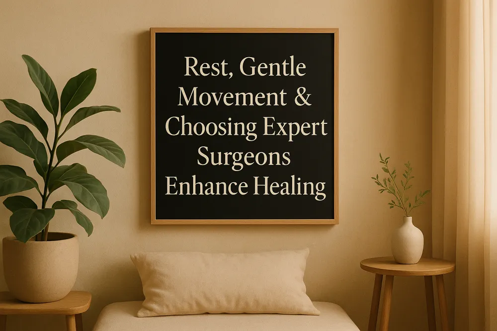Rest, Gentle Movement &amp; Choosing Expert Surgeons Enhance Healing