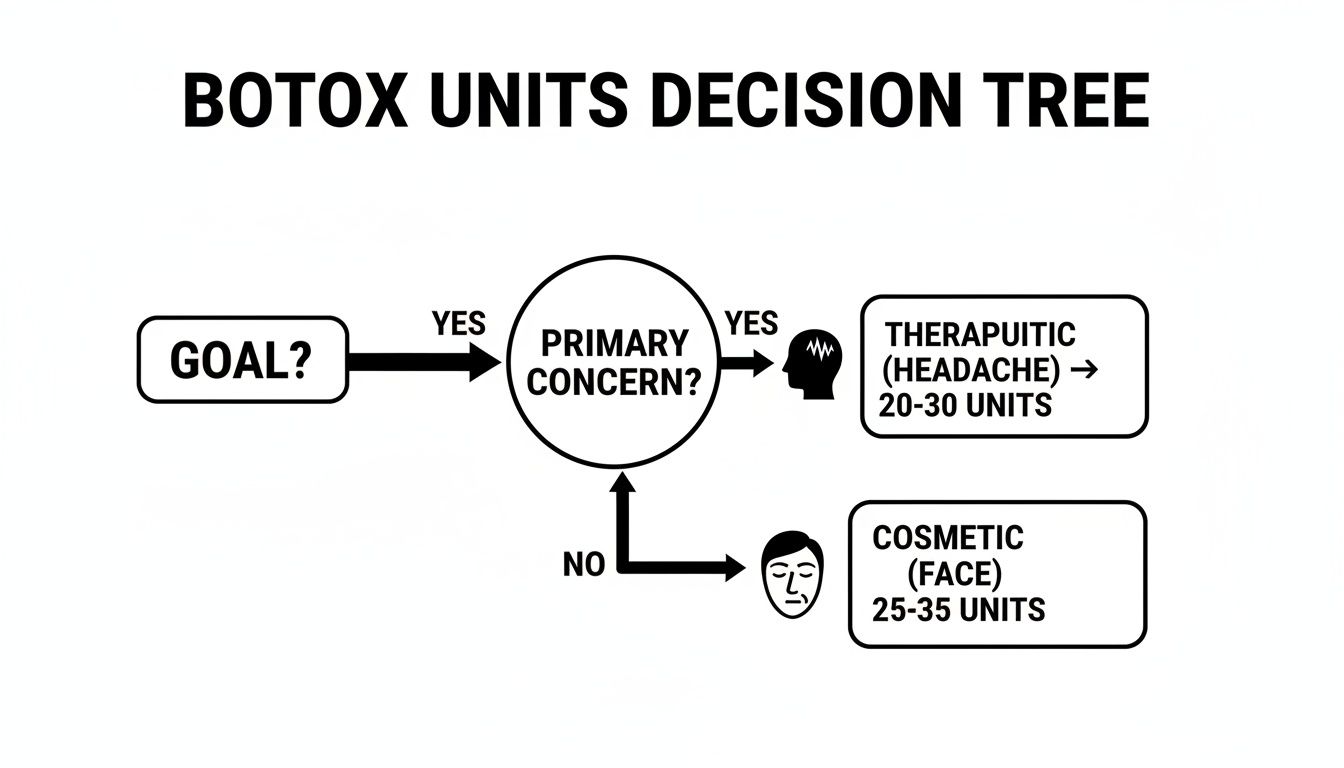 Infographic about masseter botox units