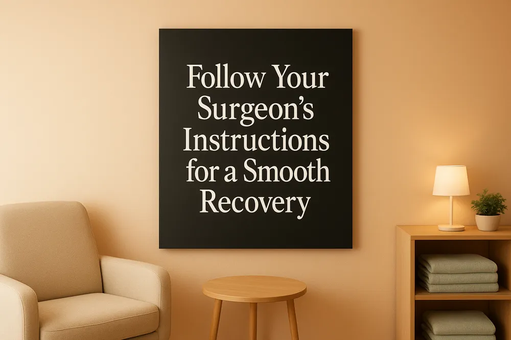 Follow Your Surgeon’s Instructions for a Smooth Recovery