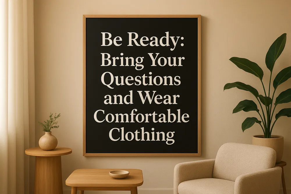 Be Ready: Bring Your Questions and Wear Comfortable Clothing