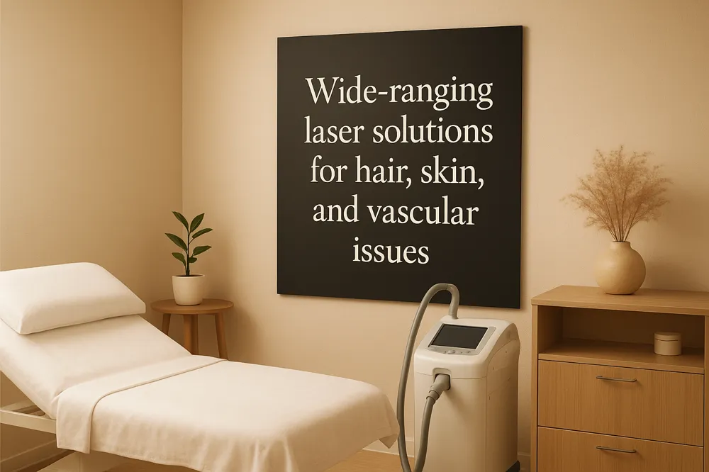 Wide-ranging laser solutions for hair, skin, and vascular issues