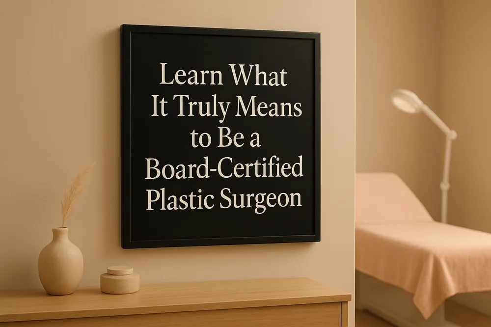 Learn What It Truly Means to Be a Board-Certified Plastic Surgeon