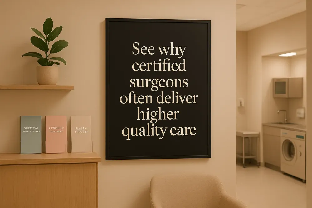 See why certified surgeons often deliver higher quality care