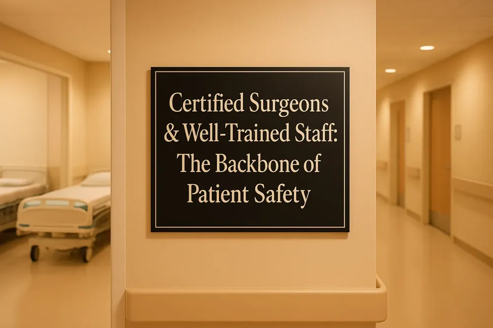 Certified Surgeons &amp; Well-Trained Staff: The Backbone of Patient Safety