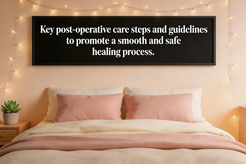 Key post‑operative care steps and guidelines to promote a smooth and safe healing process.