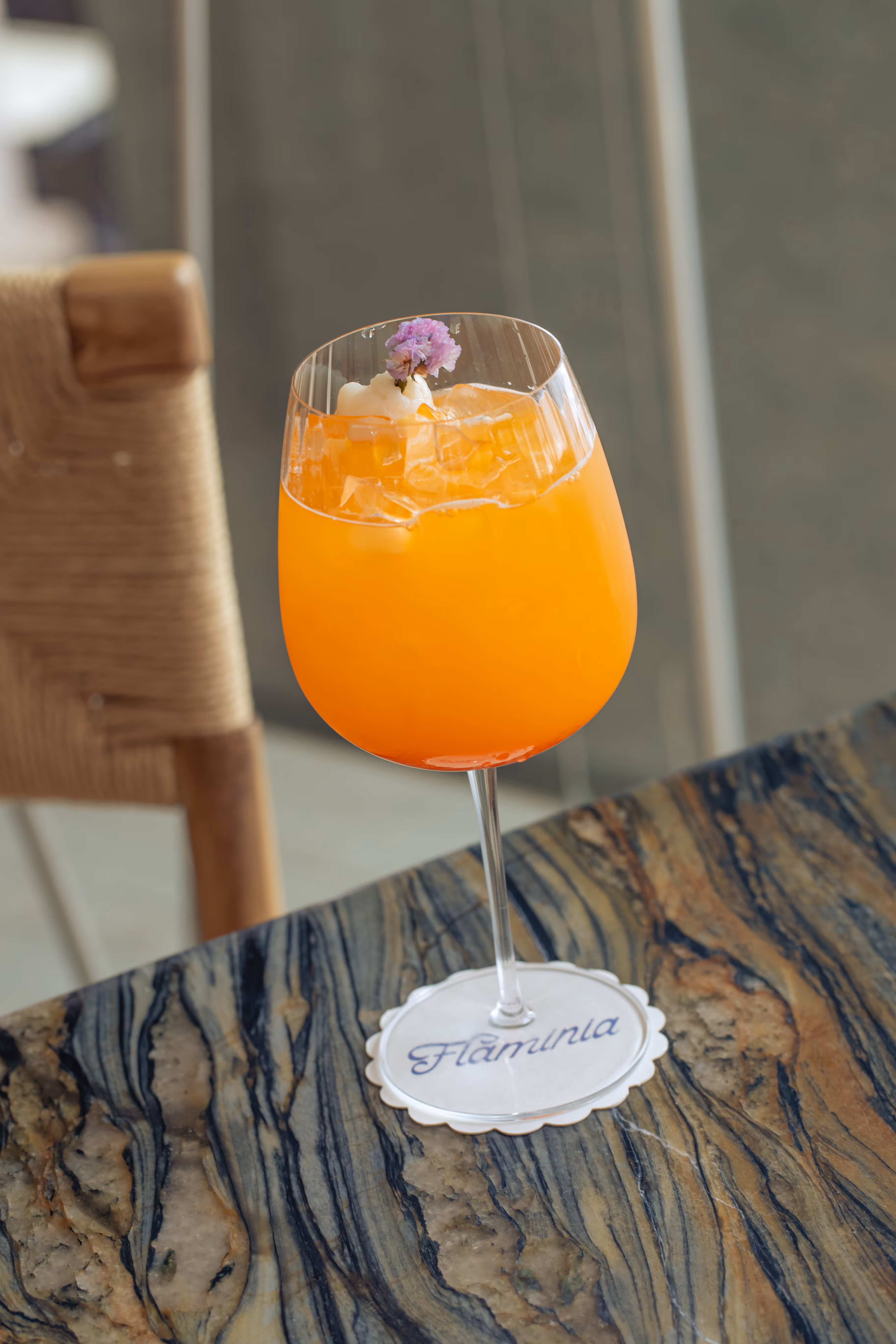 Flaminia beverage and wine list