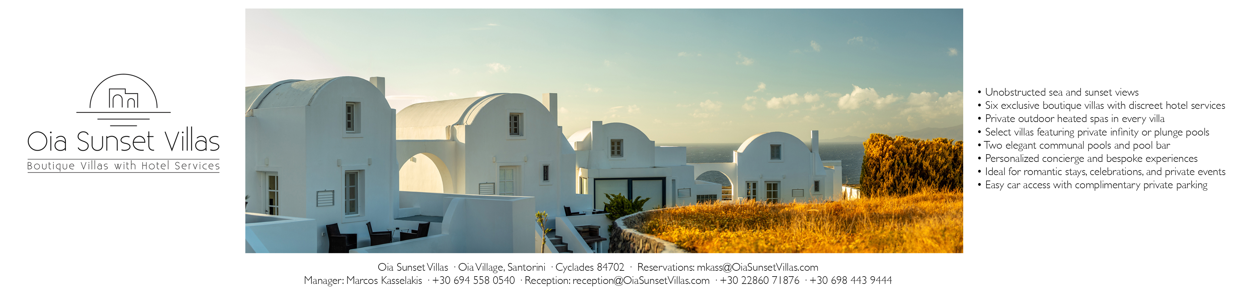 Ad for OIA sunset Vllas