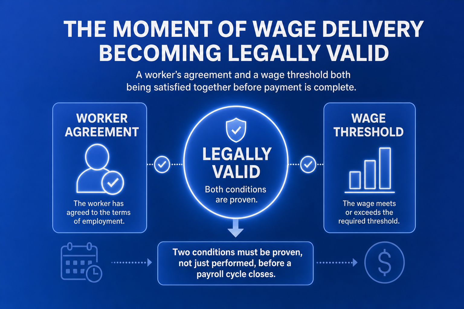The dual obligation of stablecoin payroll: proving worker consent and meeting minimum wage floors before wages are released