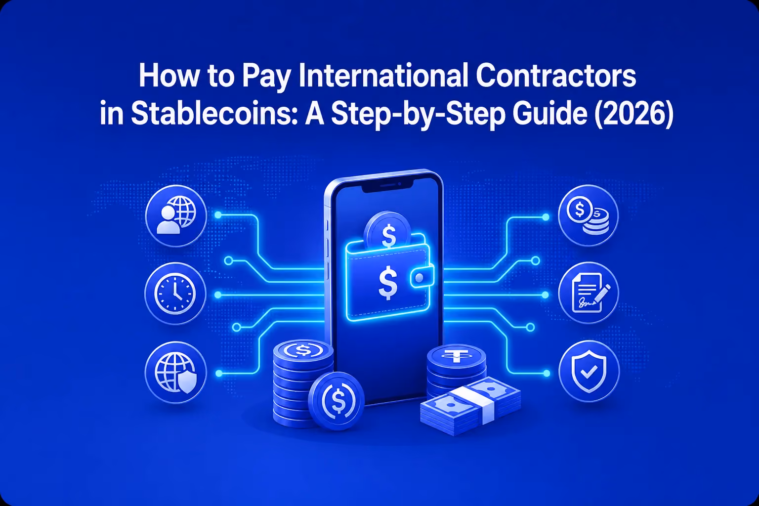 How to pay international contractors in stablecoins in 2026: a step-by-step guide to same-day USDC and USDT payouts.