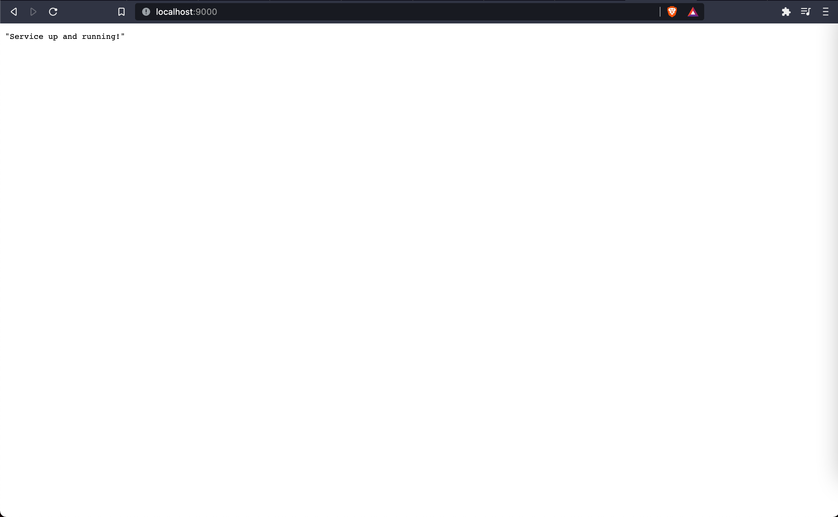 Application running in the browser.