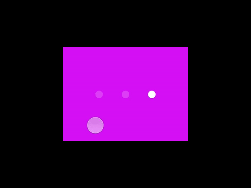 Sample animation showing pagination animation between sections.