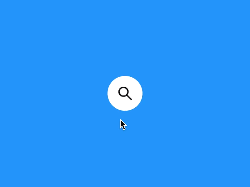 Sample animation showing an animation search bar.