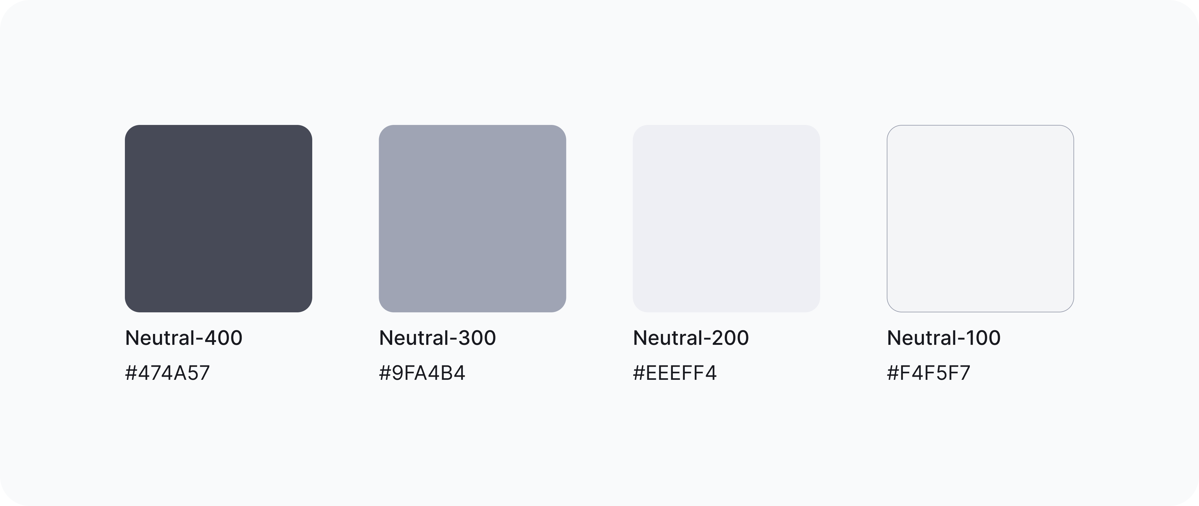 Neutral colour palette