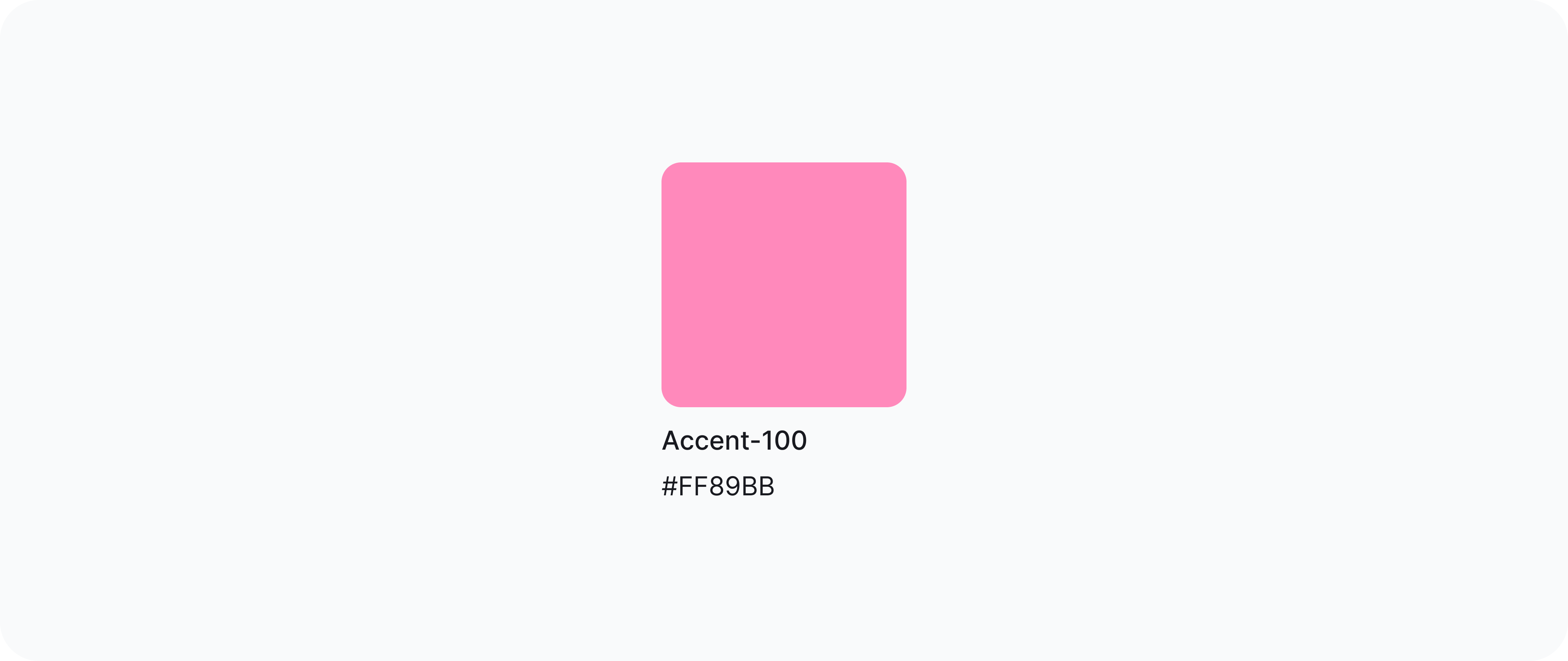 Accent colour palette