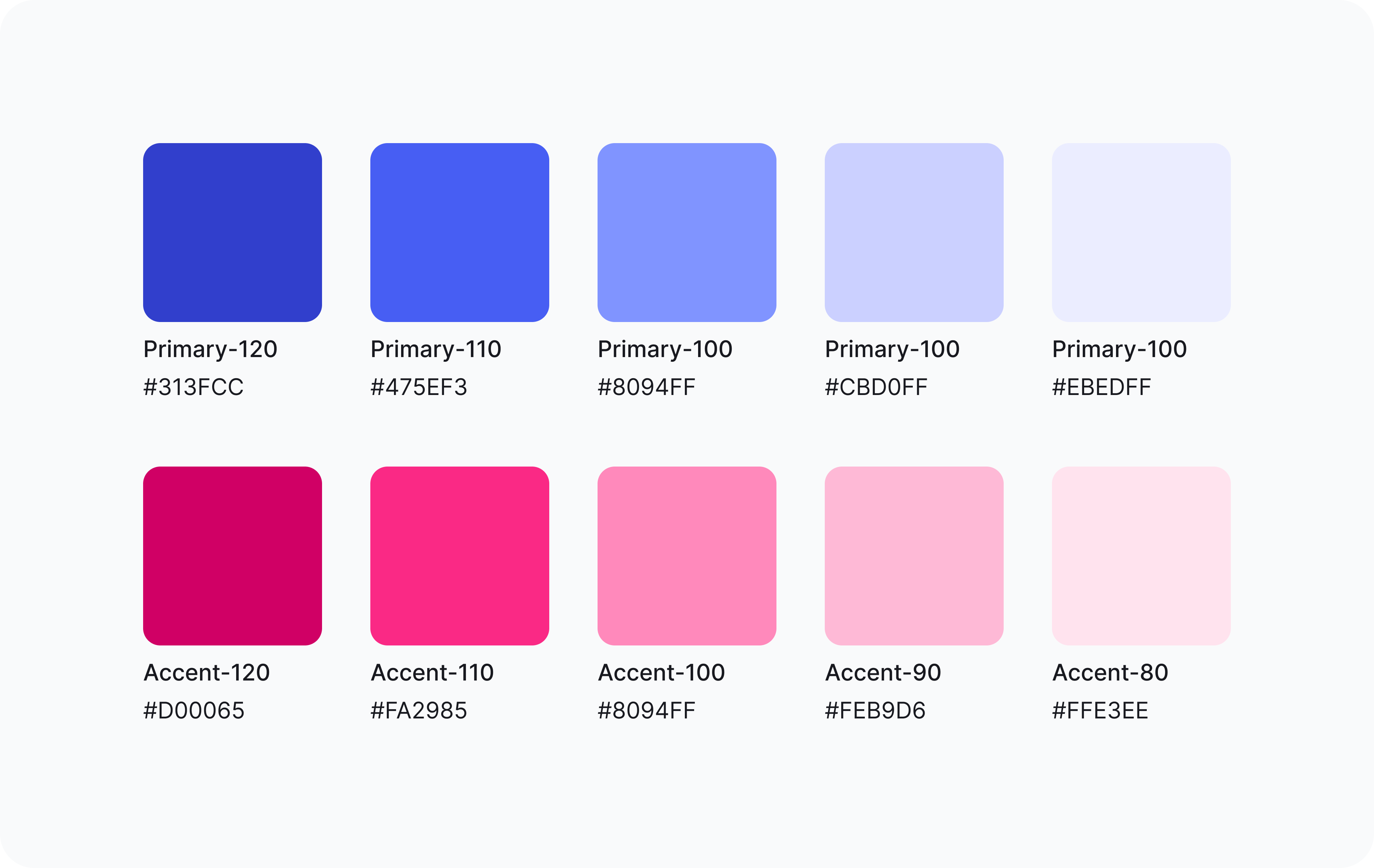 Extended colour palette
