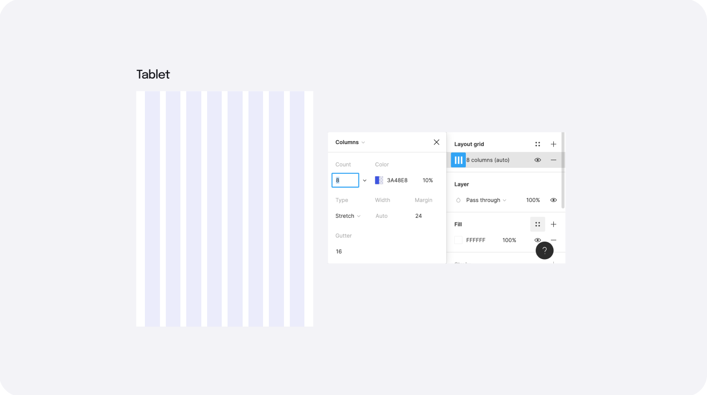 Tablet Grid i.e. 720px - 1280 px