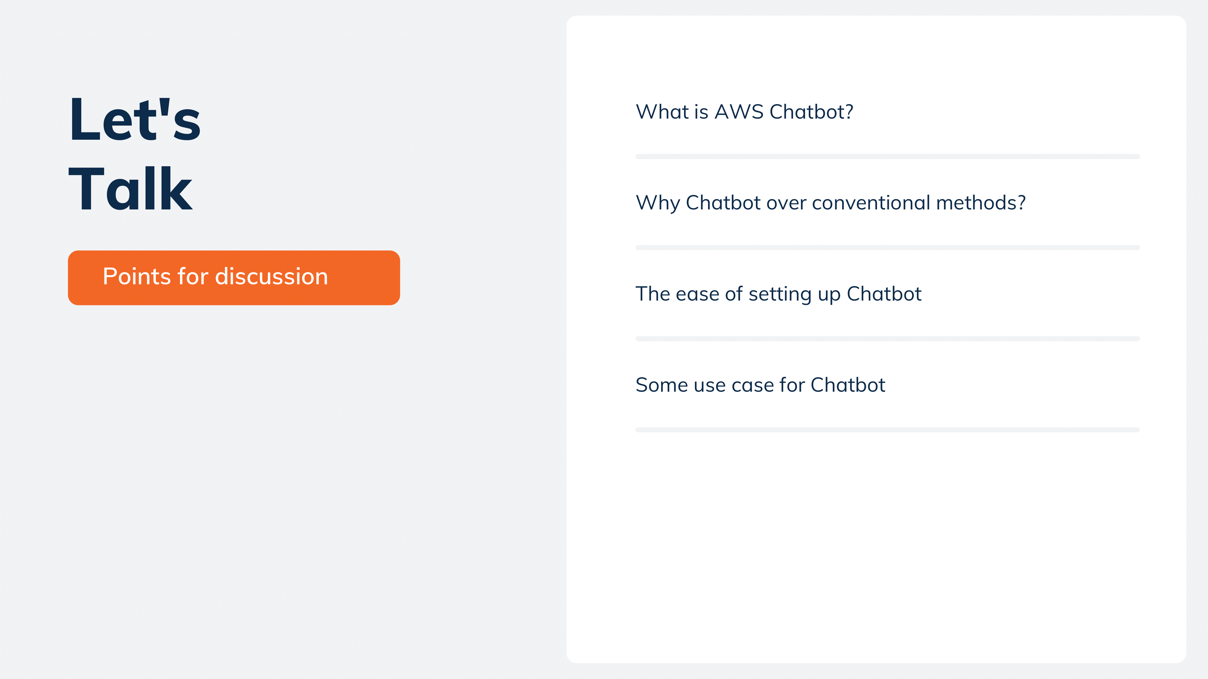 AWS Chatbot for Maximizing AWS Efficiency