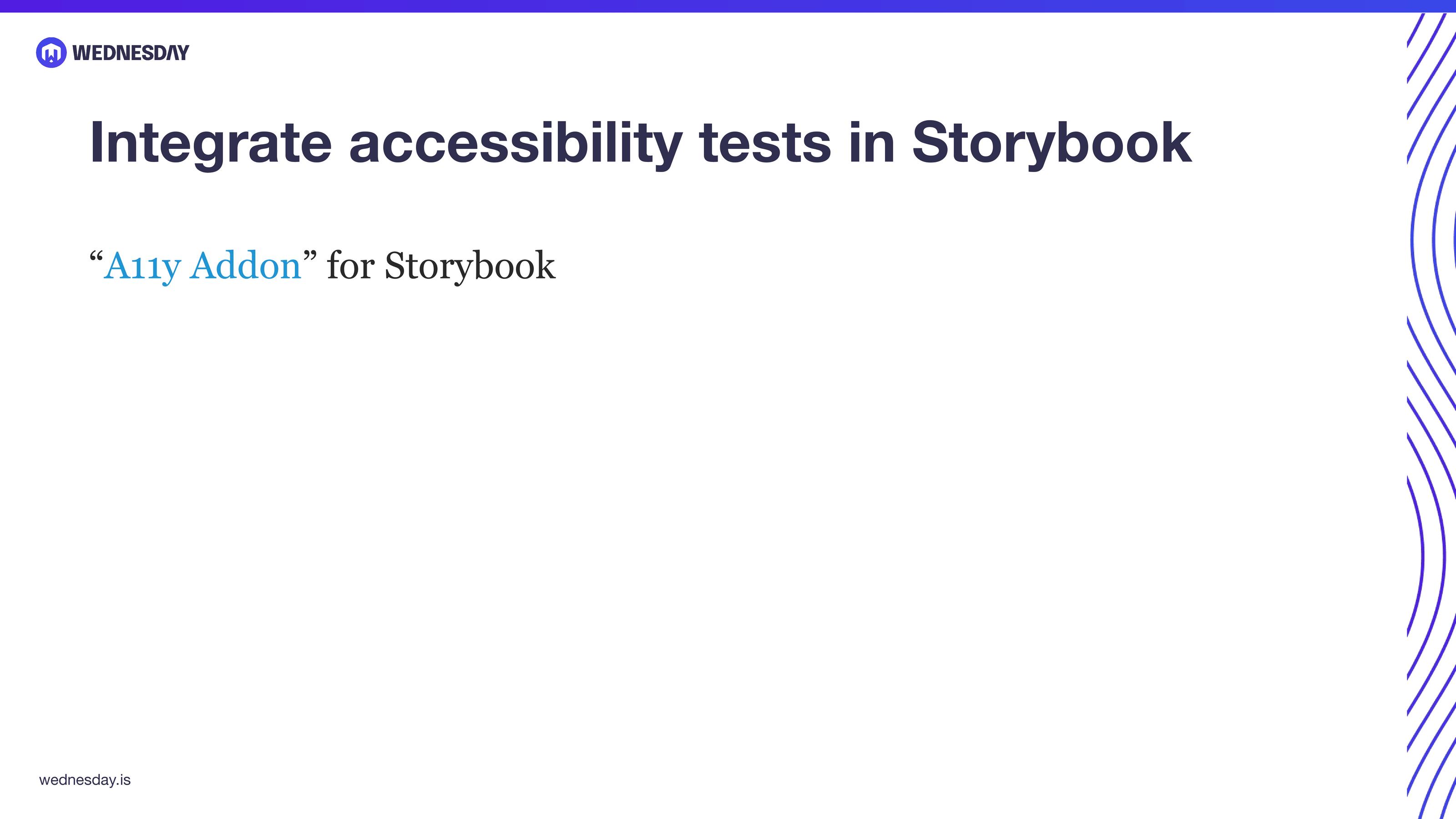 Automate Accessibility Tests with Storybooks