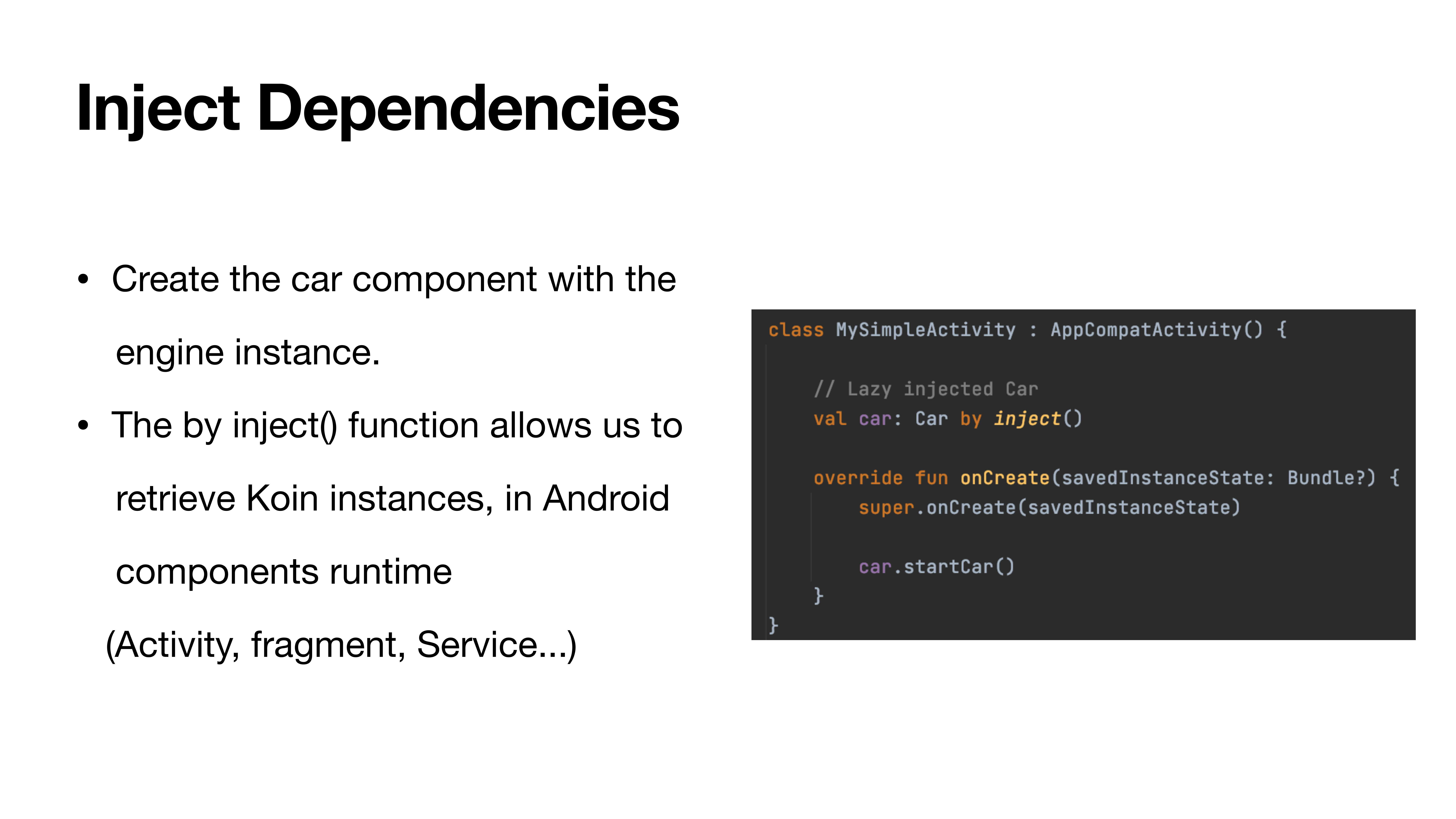 Dependency Injection with Koin
