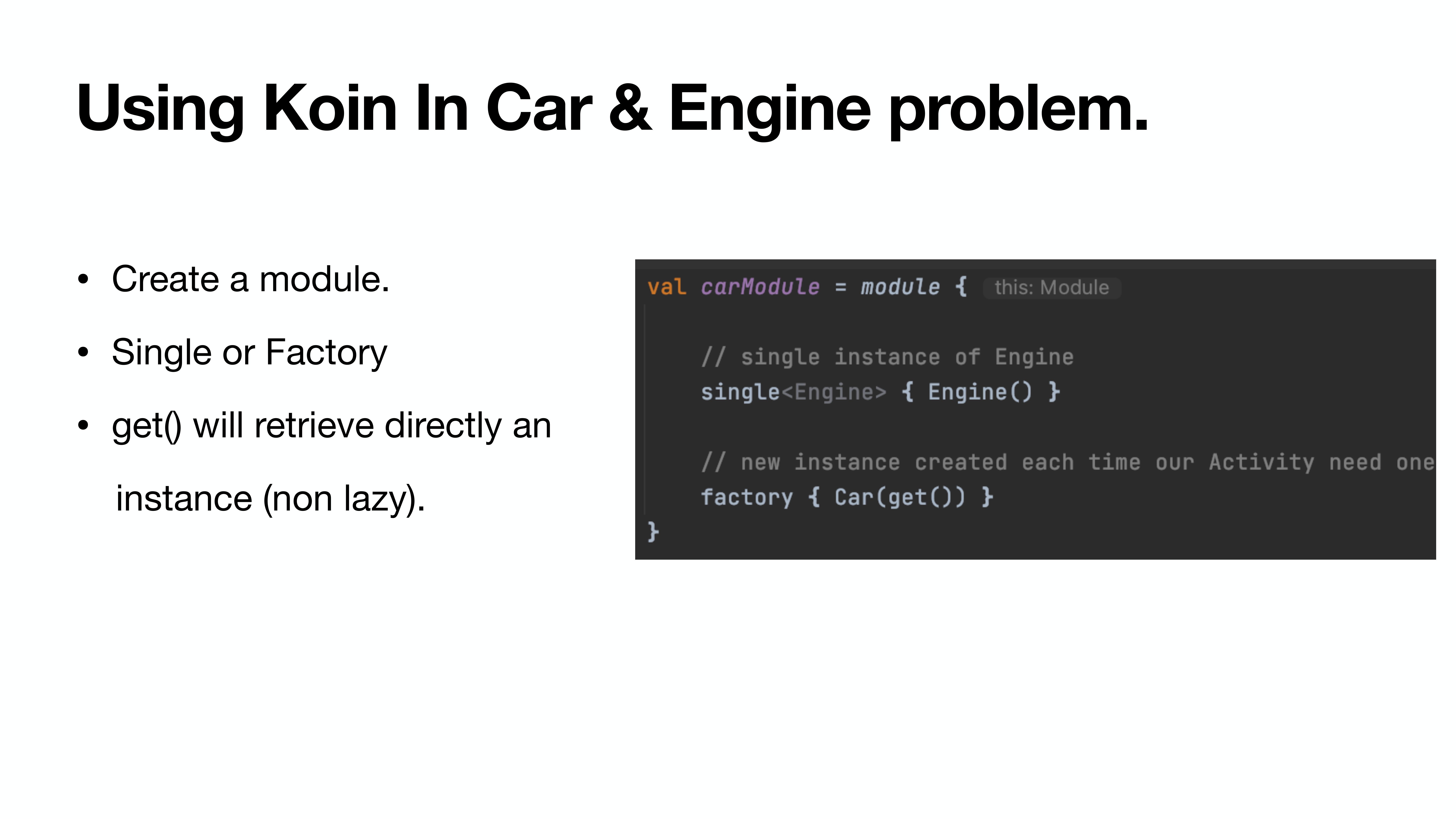 Dependency Injection with Koin