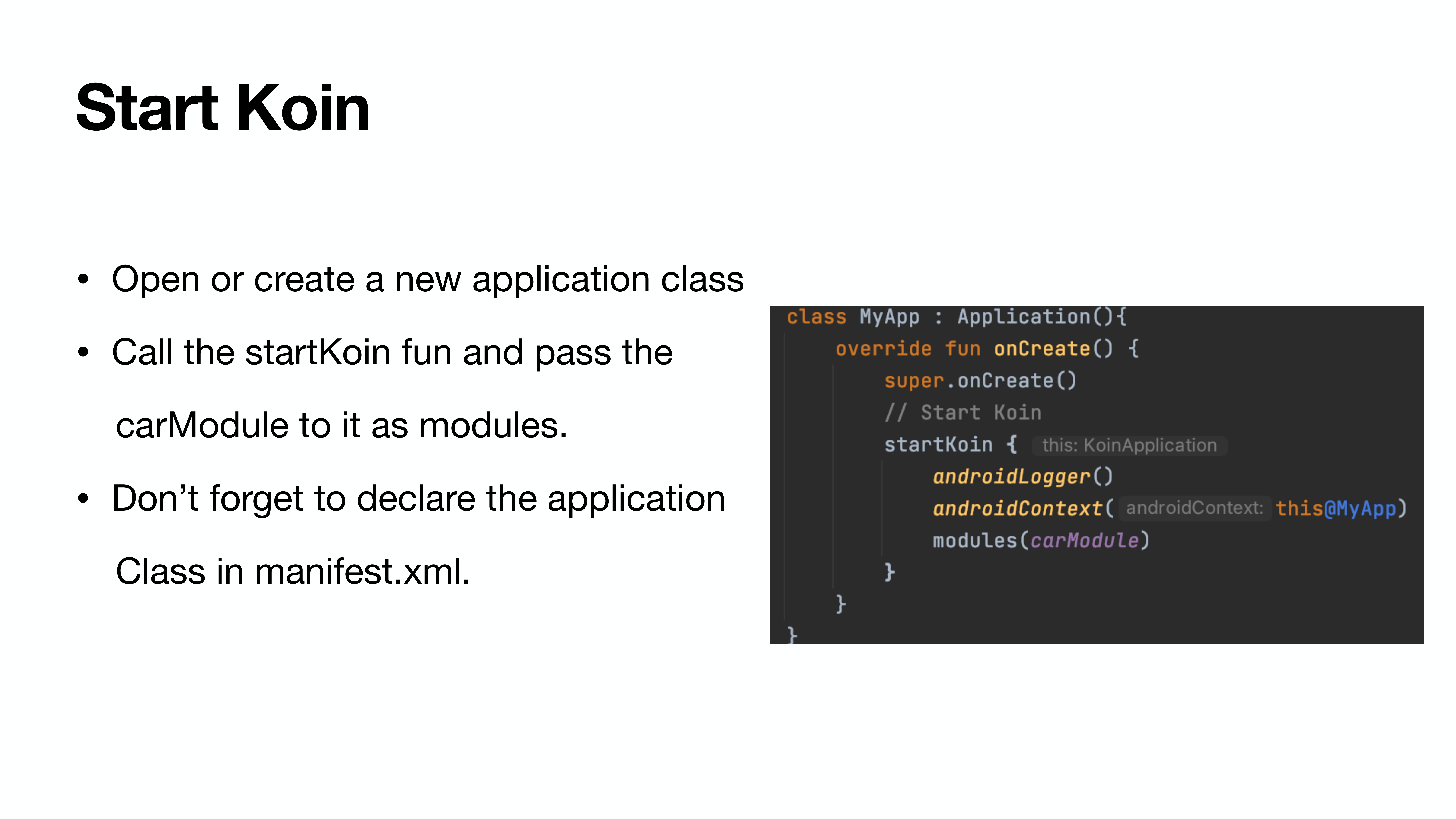 Dependency Injection with Koin