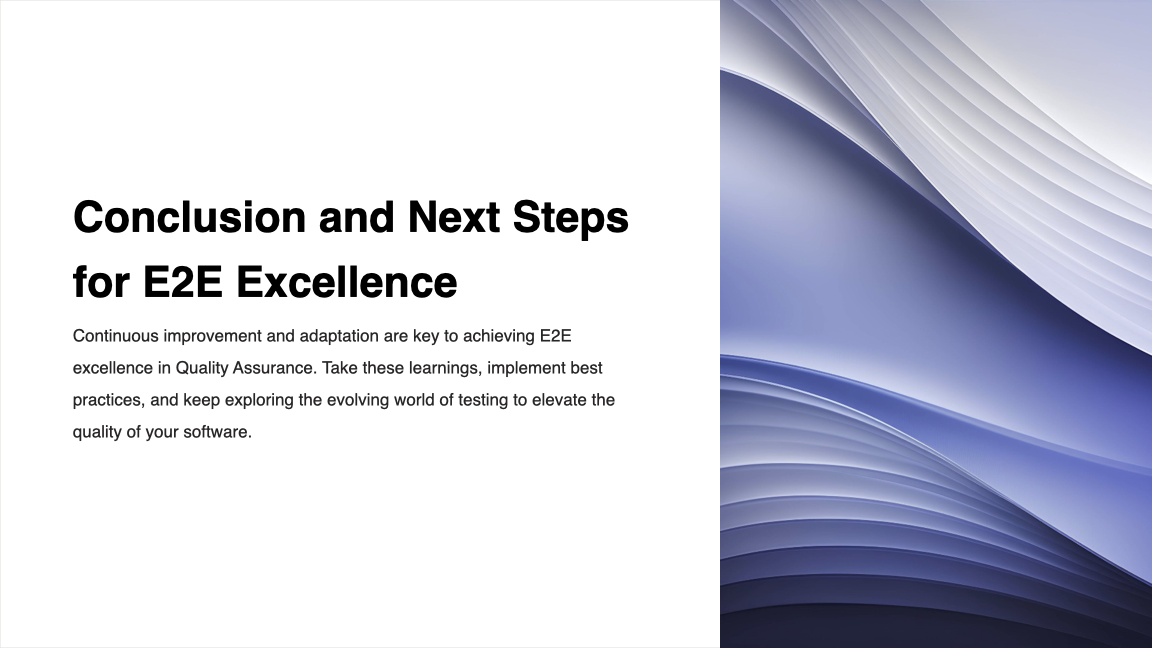 E2E Excellence: Navigating Testing Horizons for Quality Assurance