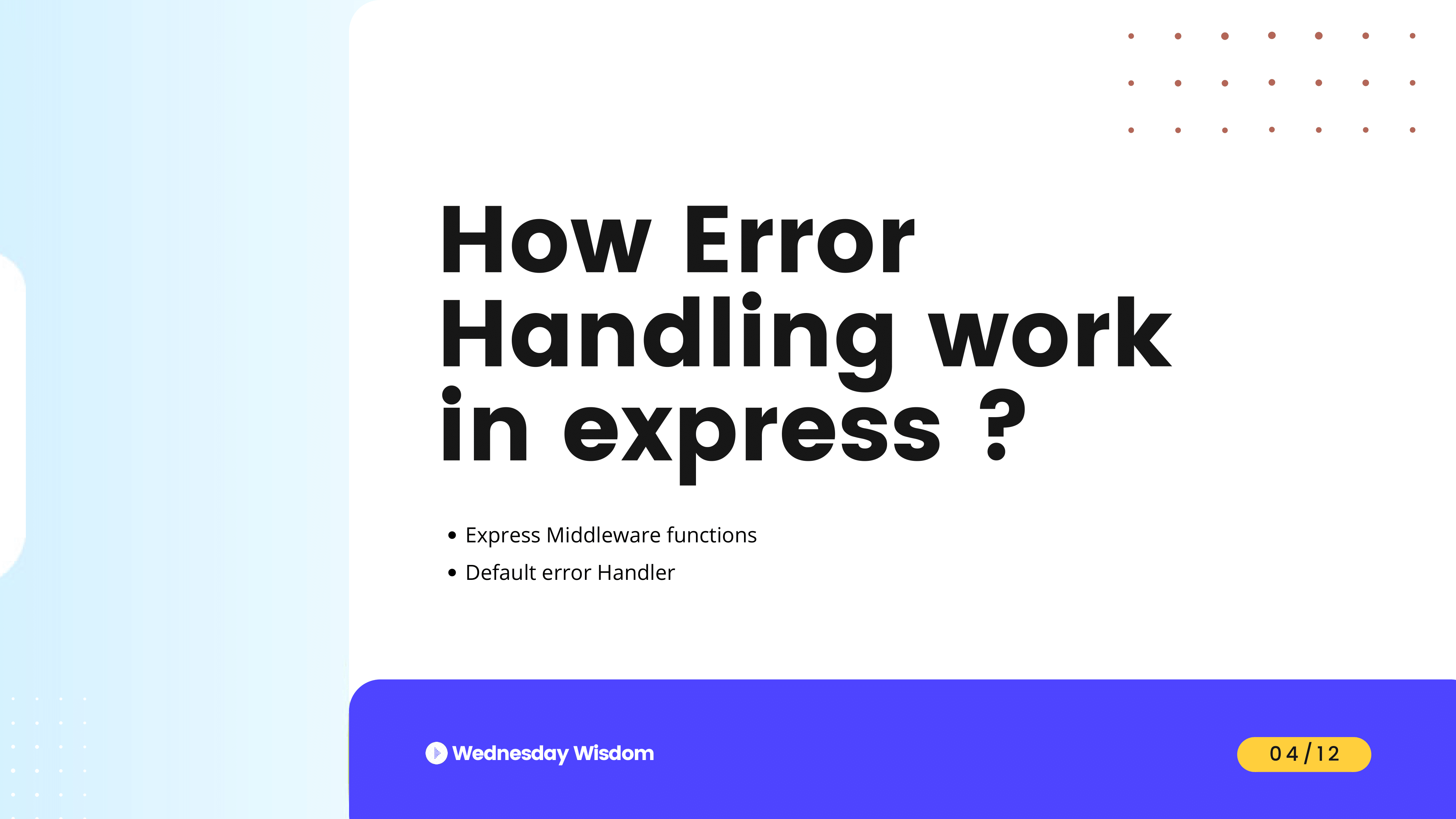 Error Handling in Express
