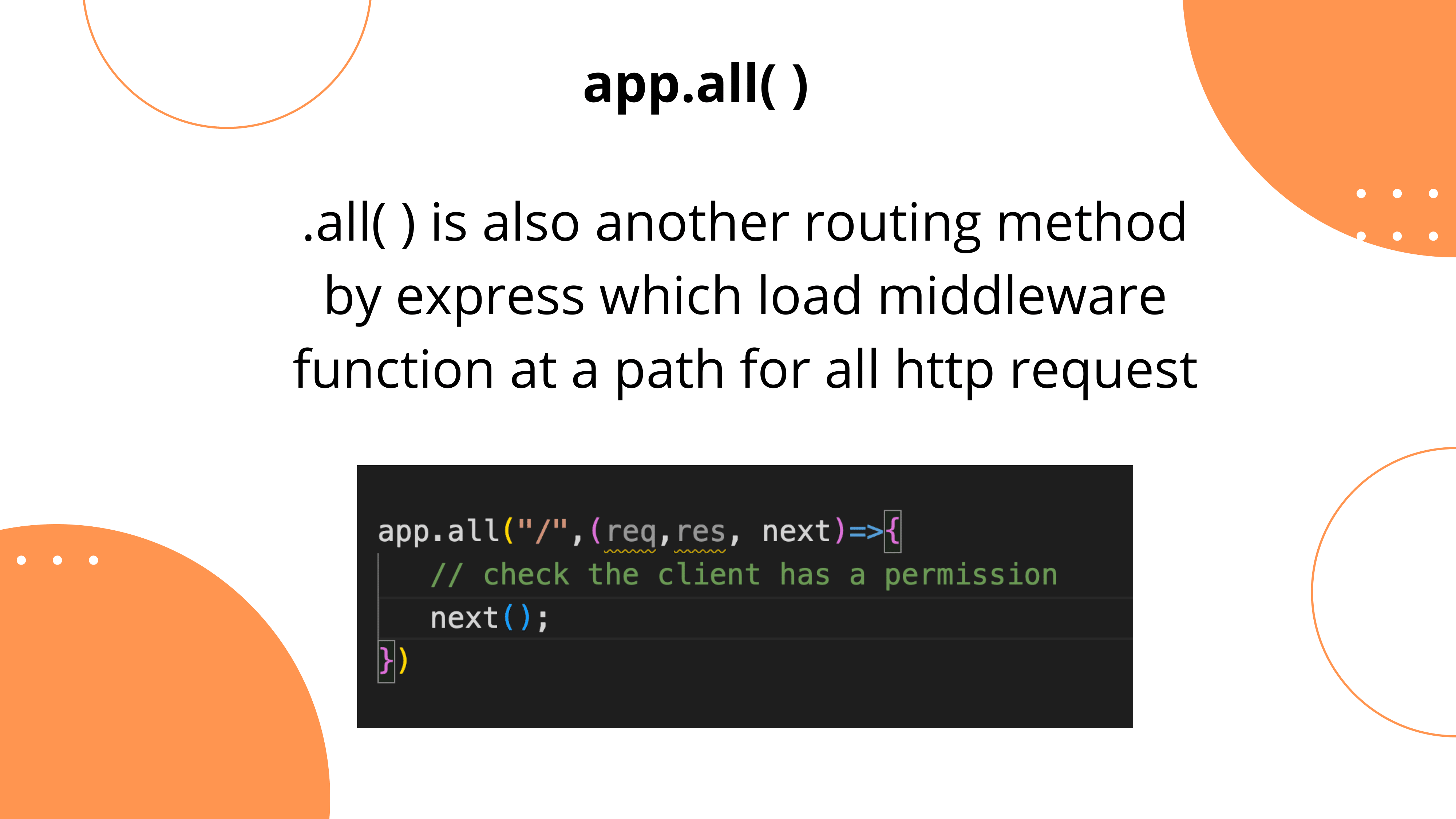 Express Routing