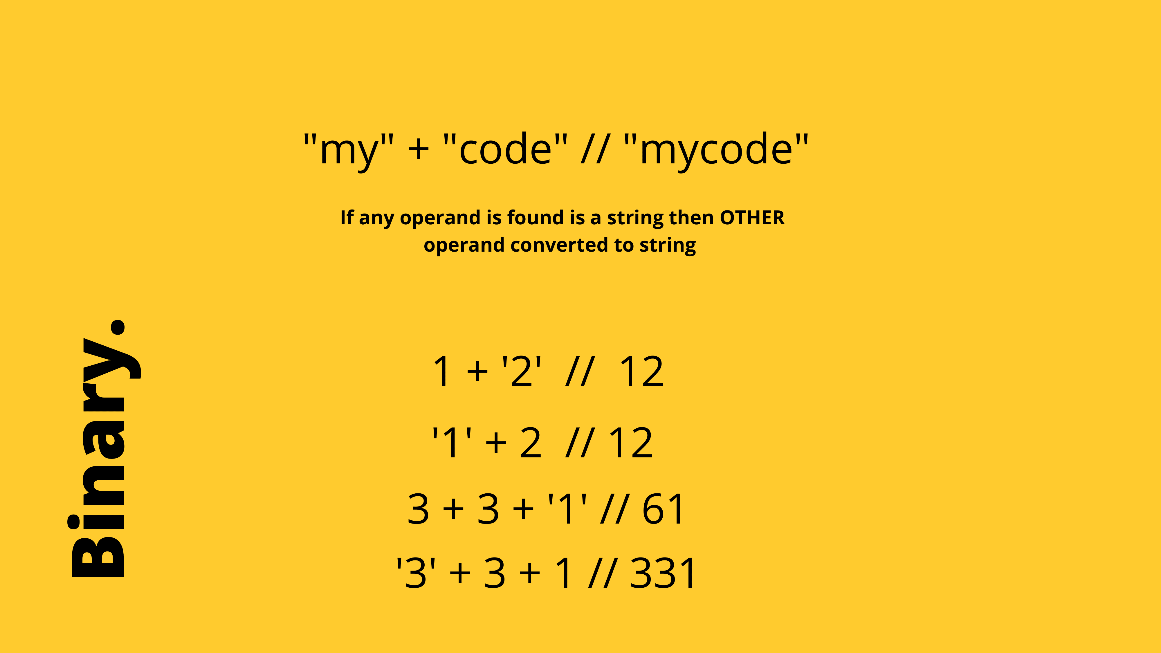 Javascript Operators