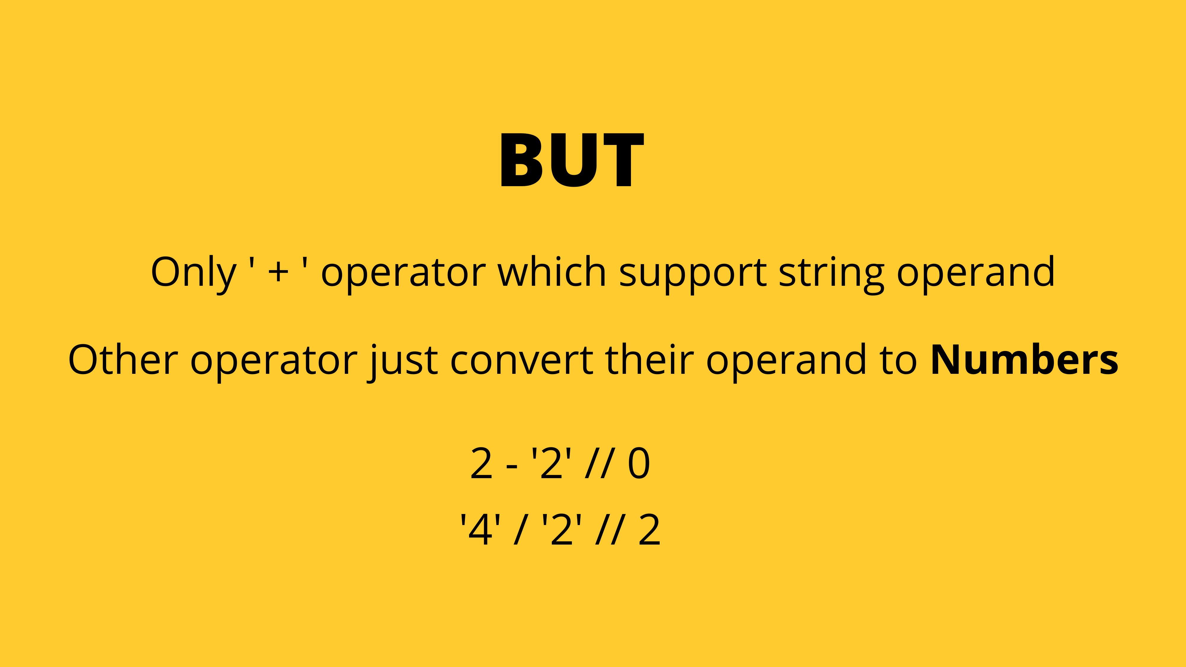 Javascript Operators
