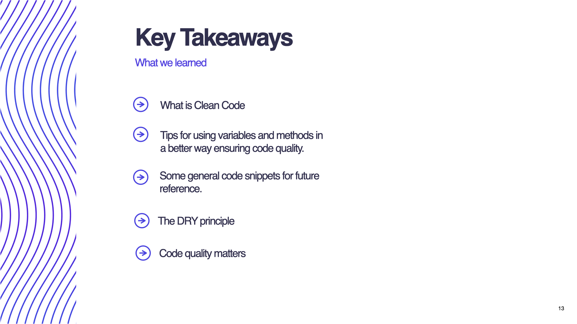 Making your code better