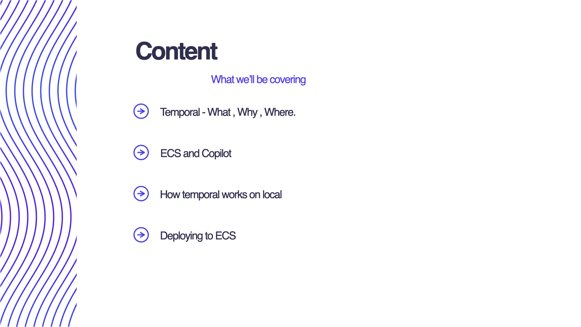 Temporal with Elastic Container Service