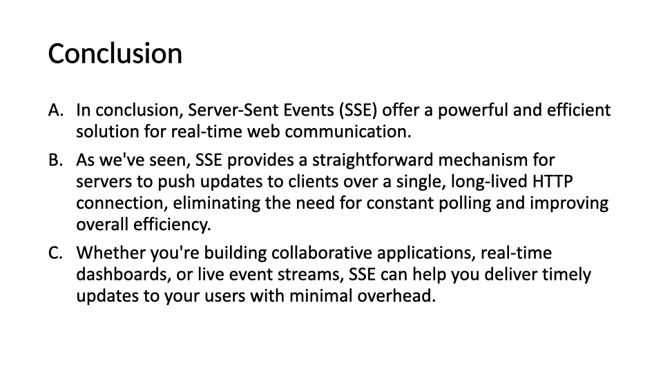 Understanding Server Sent Events